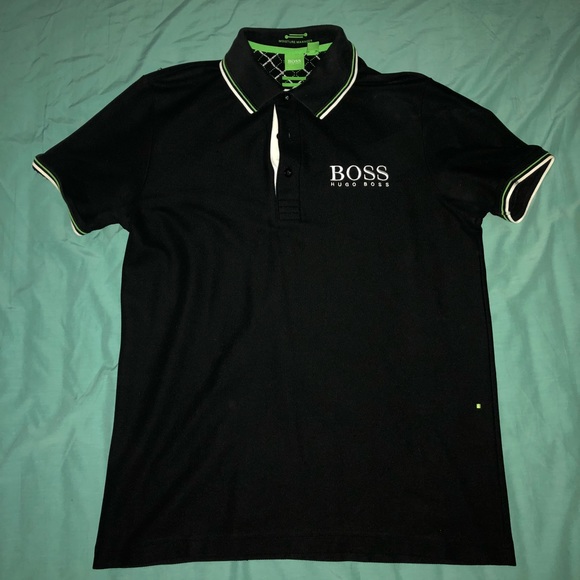 Hugo Boss Paddy Pro polo Green Classic Polo Shirt Navy Blue Short sleeves new